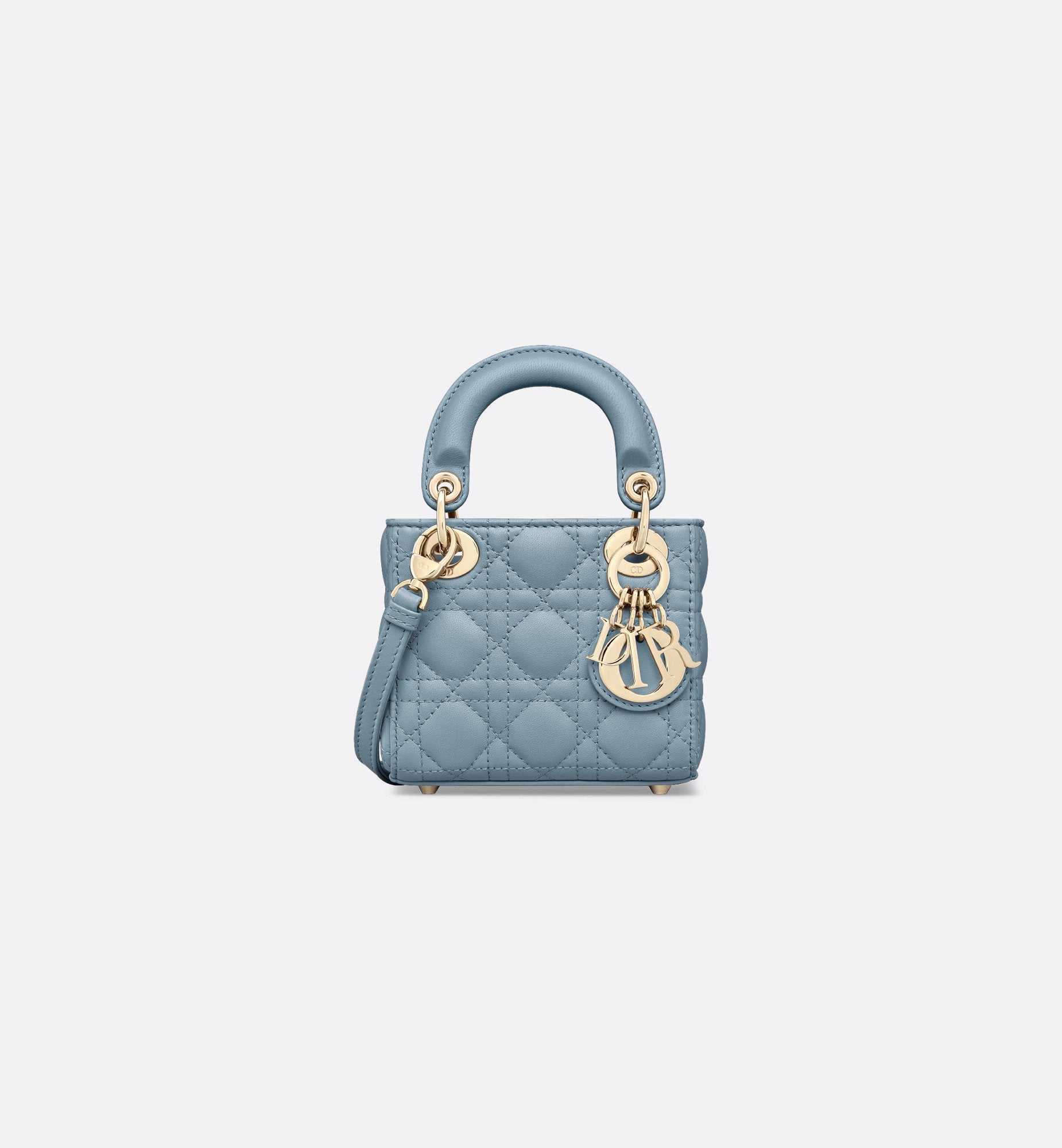 Lady Dior Baby Blue Micro Bag